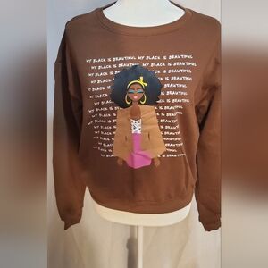 Brown Graphic Sweatshirt
